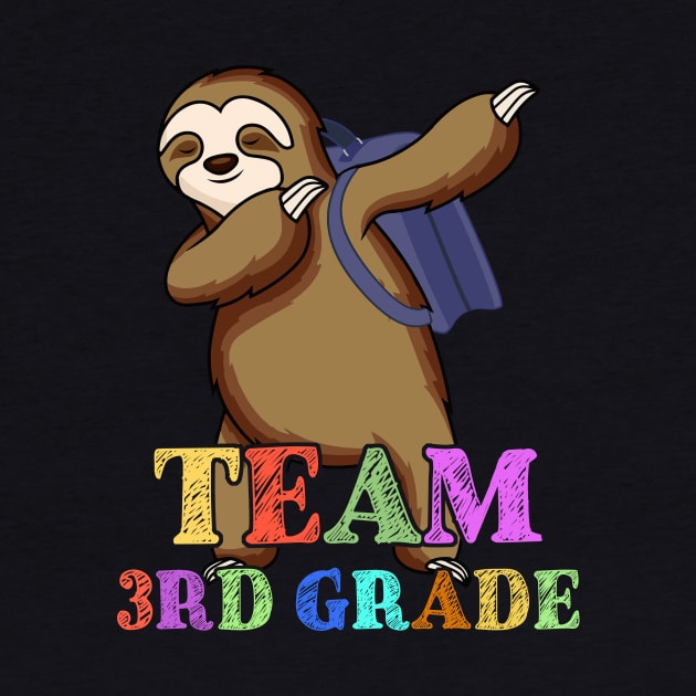 Sloth Team Sixth 3rd Grade Back To School Teacher Student by kateeleone97023